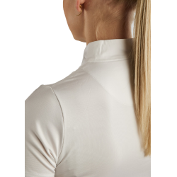 Pólo de concurso Montar MoViolet crystal gun metal feminino Branco