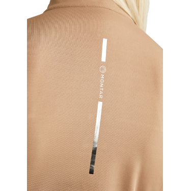 Polo sem mangas Montar MoStar com inserções em malha feminino Polo sem mangas Montar MoStar com inserções em malha feminino