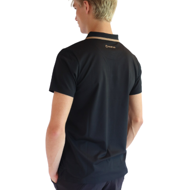 Polo de mangas curtas Montar MoDrake com gola e logotipo contrastantes masculino Polo de mangas curtas Montar MoDrake com gola e logotipo contrastantes masculino