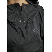 Capa impermeável longa Montar MoRianne logótipo preto Capa impermeável longa Montar MoRianne logótipo preto