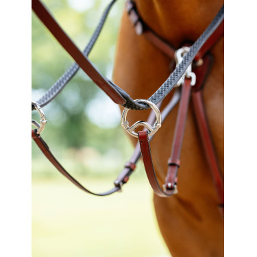 Peitoral com martingal LeMieux Castanho Peitoral com martingal LeMieux Castanho