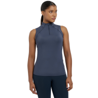 Base Layer LeMieux Maria mesh sem mangas Crepúsculo azul