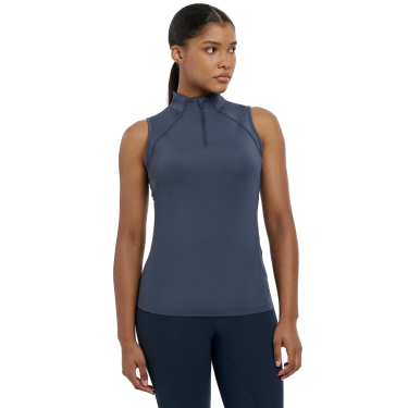 Base Layer LeMieux Maria mesh sem mangas Crepúsculo azul