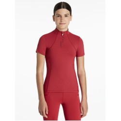 Camada Base LeMieux Young Rider Classique de mangas curtas Chilli Vermelho