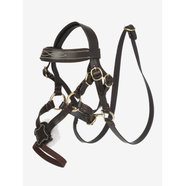 Bridão com focinheira cruzada LeMieux Toy Pony Castanho
