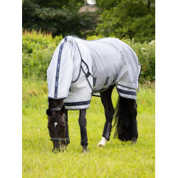 Camisa anti-moscas Kudos LeMieux AeroGuard Cinza / azul-marinho Cinzento