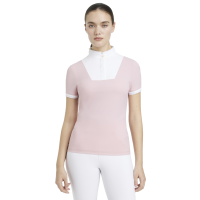Camisa de concurso LeMieux plissada Sophia de manga curta Florir