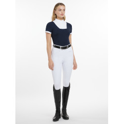 Camisa de competição LeMieux Sophia de mangas curtas Marinho Azul-marinho Camisa de competição LeMieux Sophia de mangas curtas Marinho Azul-marinho