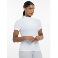 Camisa de competição LeMieux Sophia de mangas curtas Branco