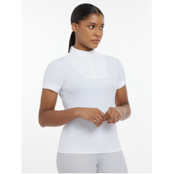 Camisa de competição LeMieux Sophia de mangas curtas Branco
