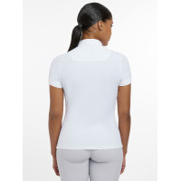 Camisa de competição LeMieux Sophia de mangas curtas Branco