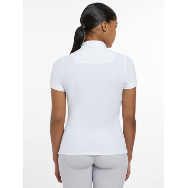Camisa de competição LeMieux Sophia de mangas curtas Branco