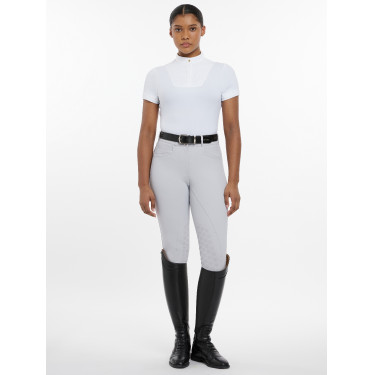 Camisa de competição LeMieux Sophia de mangas curtas Branco