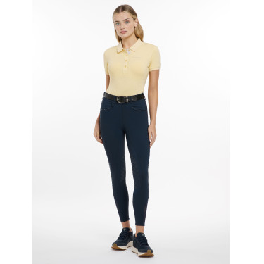Pantalon d'équitation à basanes silicone Imogen Marinho Azul-marinho