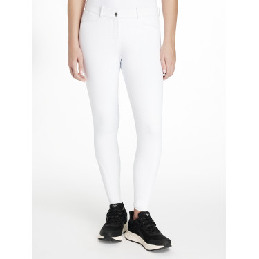 Pantalon d'équitation à basanes silicone Imogen Branco Pantalon d'équitation à basanes silicone Imogen Branco