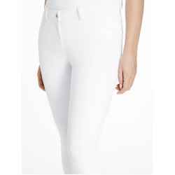 Pantalon d'équitation à basanes silicone Imogen Branco Pantalon d'équitation à basanes silicone Imogen Branco