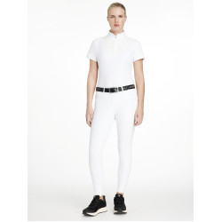 Pantalon d'équitation à basanes silicone Imogen Branco Pantalon d'équitation à basanes silicone Imogen Branco