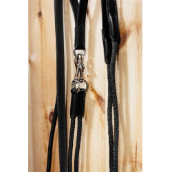 Rênes allemandes LeMieux en cuir Preto