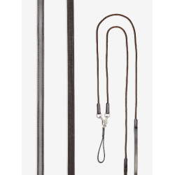 Rênes allemandes LeMieux en cuir Castanho Rênes allemandes LeMieux en cuir Castanho