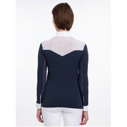 Polo de competição LeMieux Emily de mangas compridas Marinho Azul-marinho