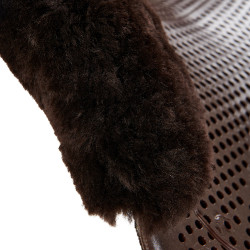 Amortecedor Acavallo Dri-lex Gel com lã Marrom / carneiro marrom