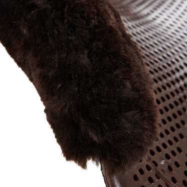 Amortecedor Acavallo Dri-lex Gel com lã Marrom / carneiro marrom