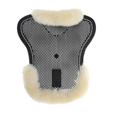 Amortecedor Acavallo Just Gel Pele de Cordeiro Preto / lã natural