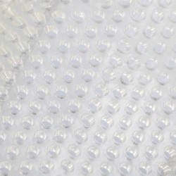 Amortecedor de gel e lã com elevação traseira Acavallo Transparente / lã de carneiro branca