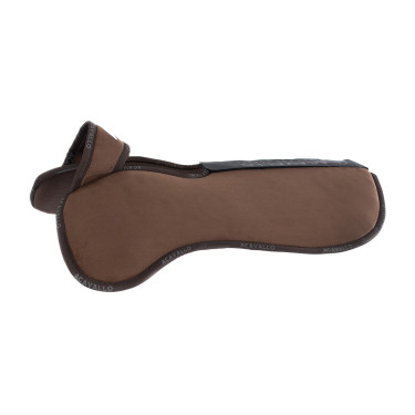 Amortecedor com bolsos configuráveis e elevação dianteira e traseira Piuma WFS em camurça Acavallo Castanho