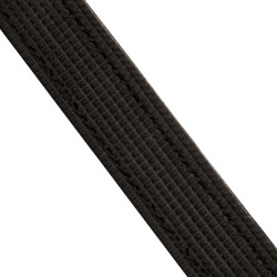 Bridão Acavallo Parnaso Couro Duplo Rédeas Preto / branco