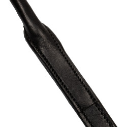 Bridão Acavallo Parnaso Couro Duplo Rédeas Preto / branco