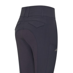 Calça de equitação Euro-Star Aurelia Connect FullGrip feminina Noite Azul-marinho