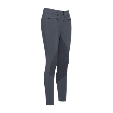 Calça de equitação Euro-Star Arista Connect Full Grip feminina Ímã Cinzento