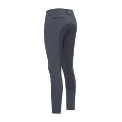 Calça de equitação Euro-Star Arista Connect Full Grip feminina Ímã Cinzento