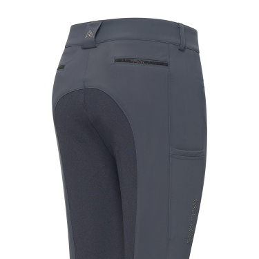 Calça de equitação Euro-Star Arista Connect Full Grip feminina Ímã Cinzento
