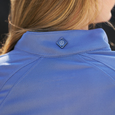 Polo de mangas compridas Imperial Riding Parla feminino Pedra-da-lua Laranja