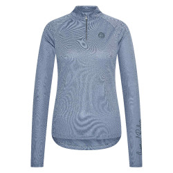 Polo de mangas compridas Imperial Riding Parla feminino Pedra-da-lua Laranja
