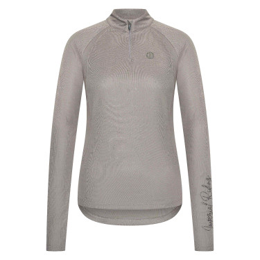 Polo de mangas compridas Imperial Riding Parla feminino Carvão vegetal Cinzento