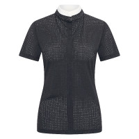 Camisa de competição mesh Imperial Riding Grandprix manga curta feminina Preto Camisa de competição mesh Imperial Riding Grandprix manga curta feminina Preto