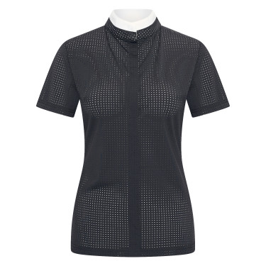 Camisa de competição mesh Imperial Riding Grandprix manga curta feminina Preto Camisa de competição mesh Imperial Riding Grandprix manga curta feminina Preto