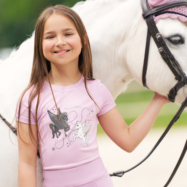 Camiseta Imperial Riding Star Sky infantil Bailarina Rosa Camiseta Imperial Riding Star Sky infantil Bailarina Rosa