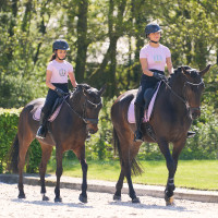 Camiseta de manga curta Imperial Riding Hally feminina Pedra-da-lua Laranja