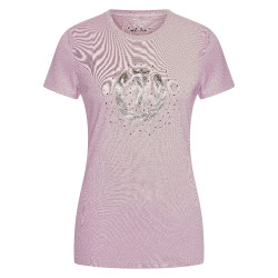 Camiseta de manga curta Imperial Riding Hally feminina Bailarina Rosa