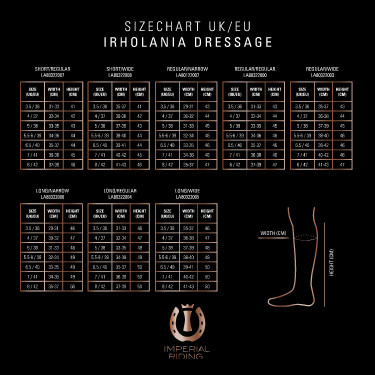 Botas de equitação Imperial Riding Olania Dressage Curta/Larga Botas de equitação Imperial Riding Olania Dressage Curta/Larga