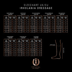 Botas de equitação Imperial Riding Olania Dressage Curta/Normal
