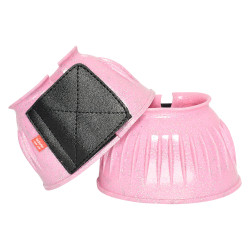 Sinos Imperiais de Equitação em PVC Rosa claro glitter