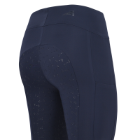 Legging de equitação Euro-Star Empower FullGrip Marinho Azul-marinho