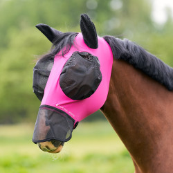 Máscara anti-moscas com nariz Imperial Riding Trail ride Rosa