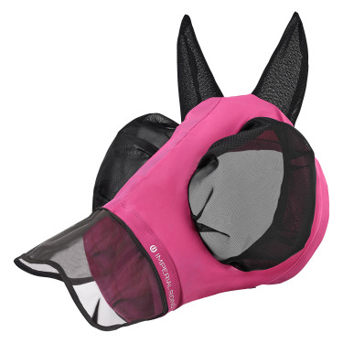 Máscara anti-moscas com nariz Imperial Riding Trail ride Rosa Máscara anti-moscas com nariz Imperial Riding Trail ride Rosa