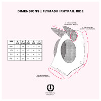 Máscara anti-moscas com nariz Imperial Riding Trail ride Rosa